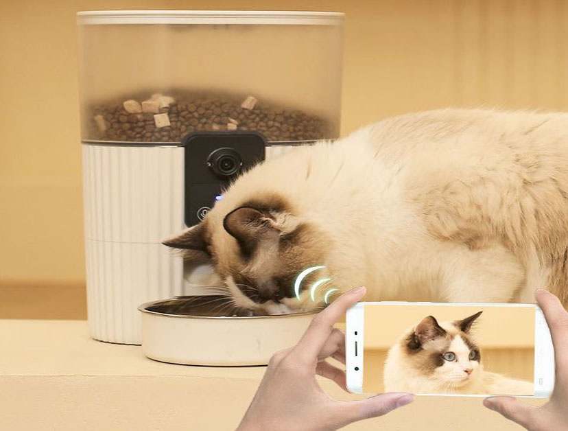 带摄像头宠物喂食器AI版
